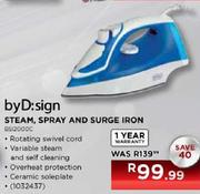 ByD:sing Steam, Spray & Surge Iron-BSI2000C