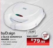 ByD:sing Sandwich Maker-2 Slice-BSM750