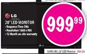 LG 20" LED Monitor