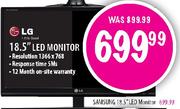 Samsung 18.5" LED Monitor