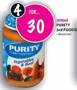 Purity 3rd Foods Assorted-4 x 200ml