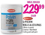 Plascon Polvin Walls & Ceilings White or Pastels-5Ltr