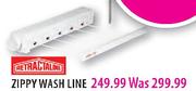 Retractaline Zippy Wash Line