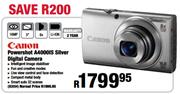 Canon Powershot A4000IS Silver Digital Camera
