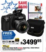 Nikon Coolpix P500 Camera Bundle Includes: Camera Bag + Adobe Software