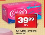 Lll-Lets Tampons Assorted-32's