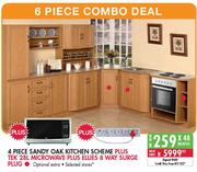 4 Piece Sandy Oak Kitchen Scheme