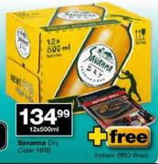 Savanna Dry Cider NRB-12x500ml