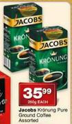 Jacobs Kronung Pure Ground Coffee Assorted-250g Each