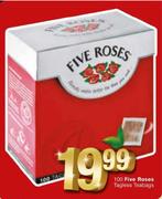 Five Roses Tagless Teabags100's