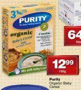 Purity Organic Baby Cereal-150g
