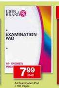 A4 Examination Pad 100 Pages-Each