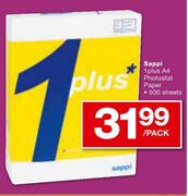 Sappi 1 Plus A4 Photostat Paper 500 Sheets-Per Pack
