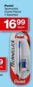 Pentel Techniclick Clutch Pencil Assorted-Each