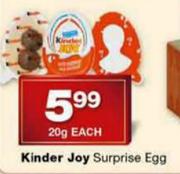 Kinder Joy Surprised Egg-20g Each