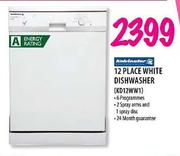 Kelvinator 12 Place White Dishwasher(KD12WW1)