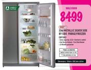 Defy Metallic Silver Side By Side Fridge/Freezer-556Ltr(DFF392)