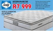 Sutton Pillow Top Queen Base Set-152cm