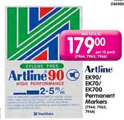 Artline EK90/EK70/EK700 Permanent Markers-per 12 pack