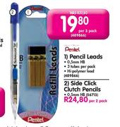 Pentel Side Click Clutch Pencils-per 2 pack