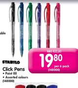Stabilo Click Pens-per 6 pack