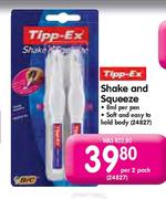 Tipp-Ex Shake and Squeeze-per 2 pack