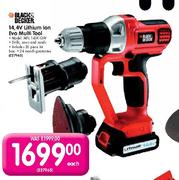 Black & Decker 14.4V Lithium Ion EvO Multi Tool-Each