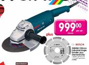 Bosch 230mm Industrial Angle Grinder-2000W Plus Diamond Disc 