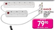 Ellies 3 Way Multiplug & 5 Way Multiplug Combo