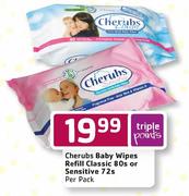 Cherubs Baby Wipes Sensitive-72's