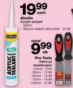 Alcolin Silicone Sealant Clear/White-Each