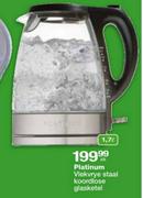 Platinum Vlekvrye Staal Koordlose Glasketel-1.7 Ltr
