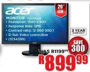 Acer 20" LED Monitor(V203HLAO)