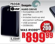 Seagate Hard Drive-750GB