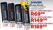 Sahara Flash Drives-2 x 4GB