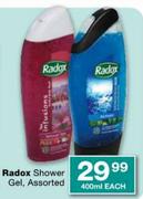 Radox Shower Gel-400ml Each