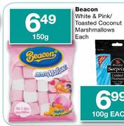 Beacom White & Pink/Toasted Coconut Marshmallows-150g Each  