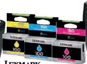 Lexmark 100 Magenta,Cyan Or Yellow-Each