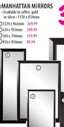 Manhattan Mirrors-610 x 910mm Each 