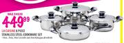 La Cuisine 8 Piece Stainless Steel Cookware Set
