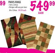 Paris Rugs-80 x 120cm Each
