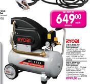Ryobi 1.1Kw Air Compressor-24Ltr