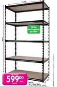 Tactix 36" 5 Shelf Rack-91.5x46x183cm