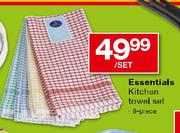 Essentials Kitchen Towel Set-8 piece per set