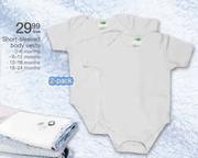 Short Sleeved Body Vests-(18-24)Months