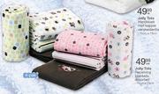 Jolly Tots Receiving Blankets Assorted-(4 Pack)75cmx75cm/Per Pack 