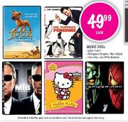 Movie DVD (Spiderman 1/Mr. Pepper's/Men In Black/Hello Kitty/Jack Of The Bushveld) Each