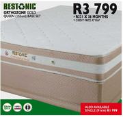 Restonic Orthozone Gold Queen Single Base Set-91cm