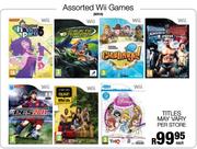 Assorted Wii Games-Each