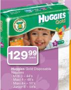Huggies Gold Disposable Nappies Midi 3-44's Per Pack